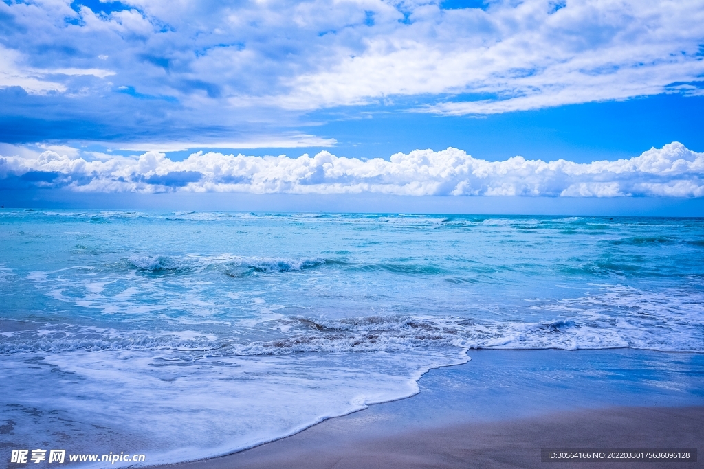 户外蓝色海水自然景观