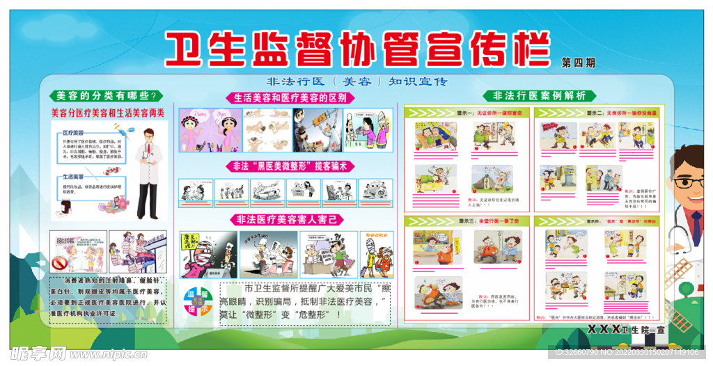 美容  非法行医知识宣传栏