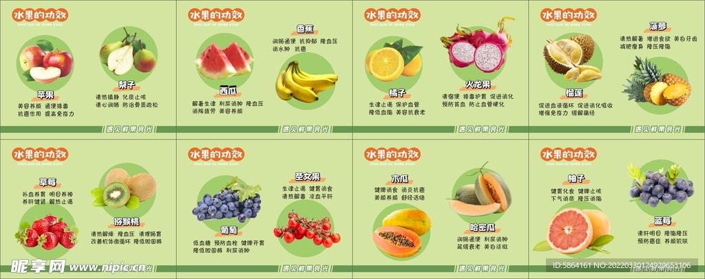 各种水果的功效