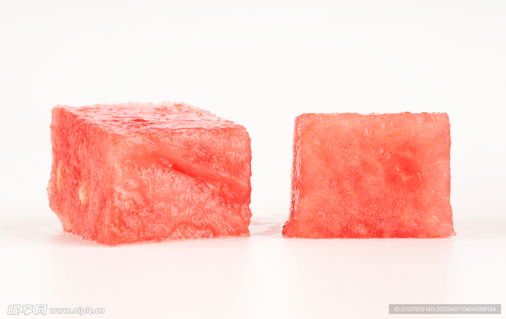 西瓜切块摄影图