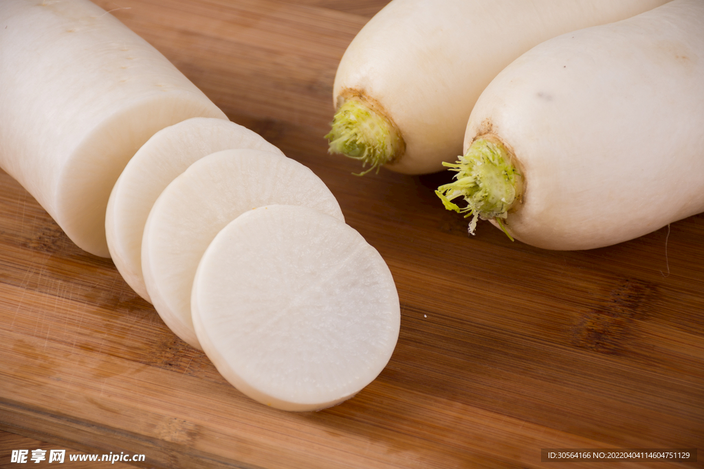 切片白萝卜蔬菜