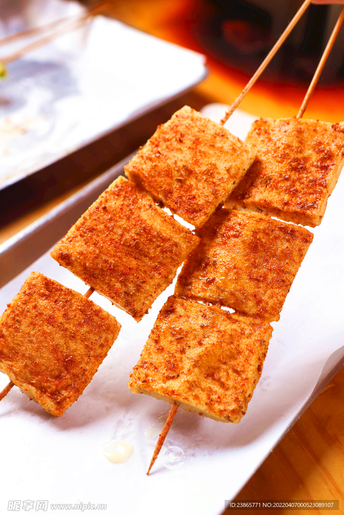 炭烤千页豆腐串串夜宵撸串