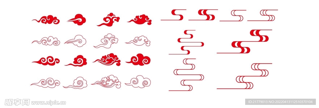 中国风矢量祥云