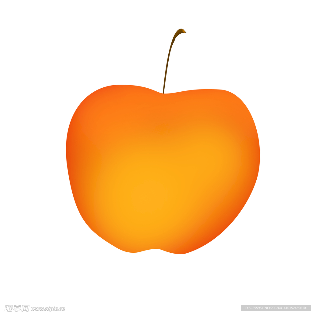 苹果矢量水果插画手绘