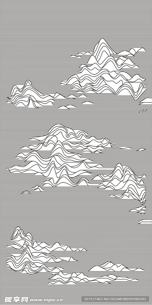线条山脉