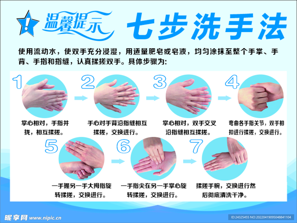 七步洗手法