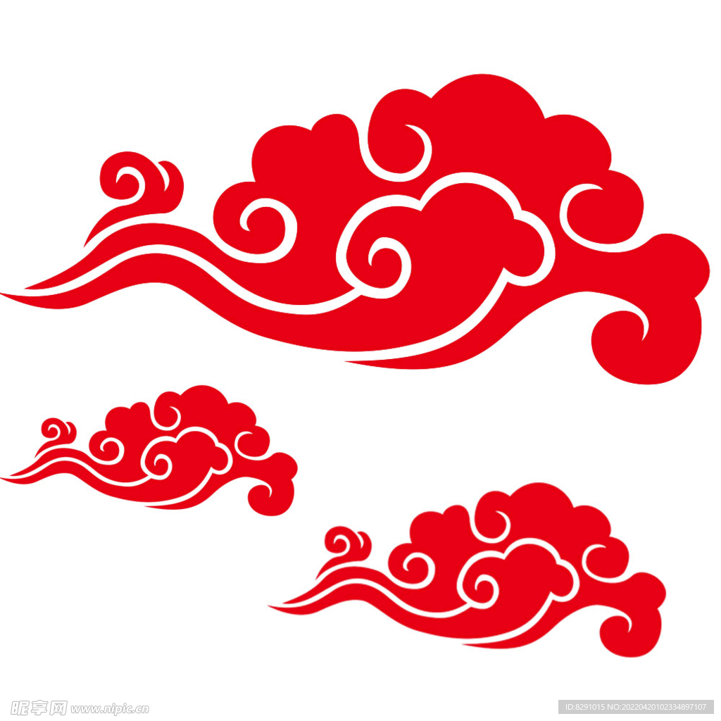 祥云矢量图免抠