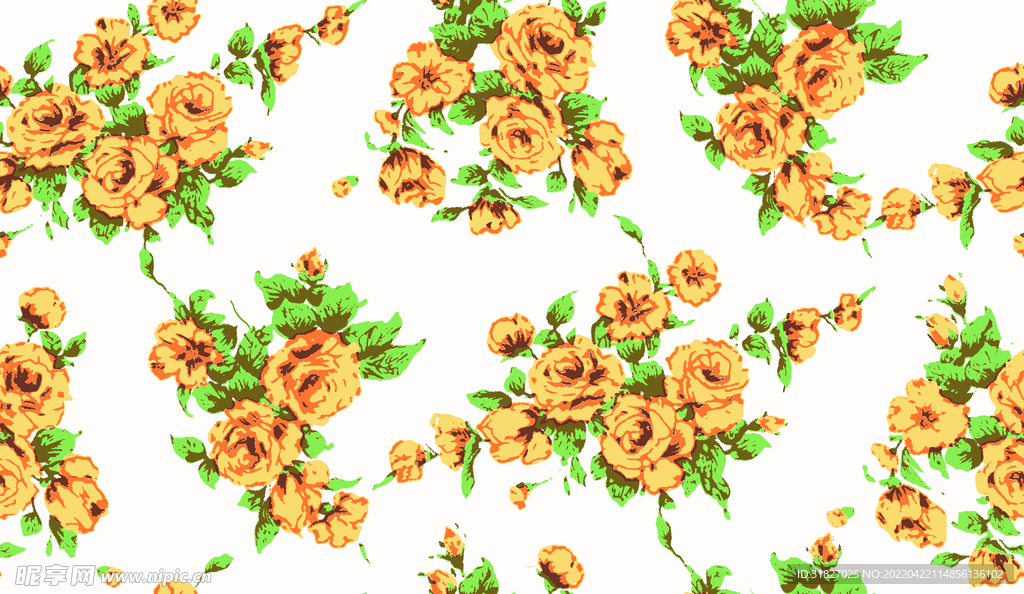 小花  手绘花  女装  大牌