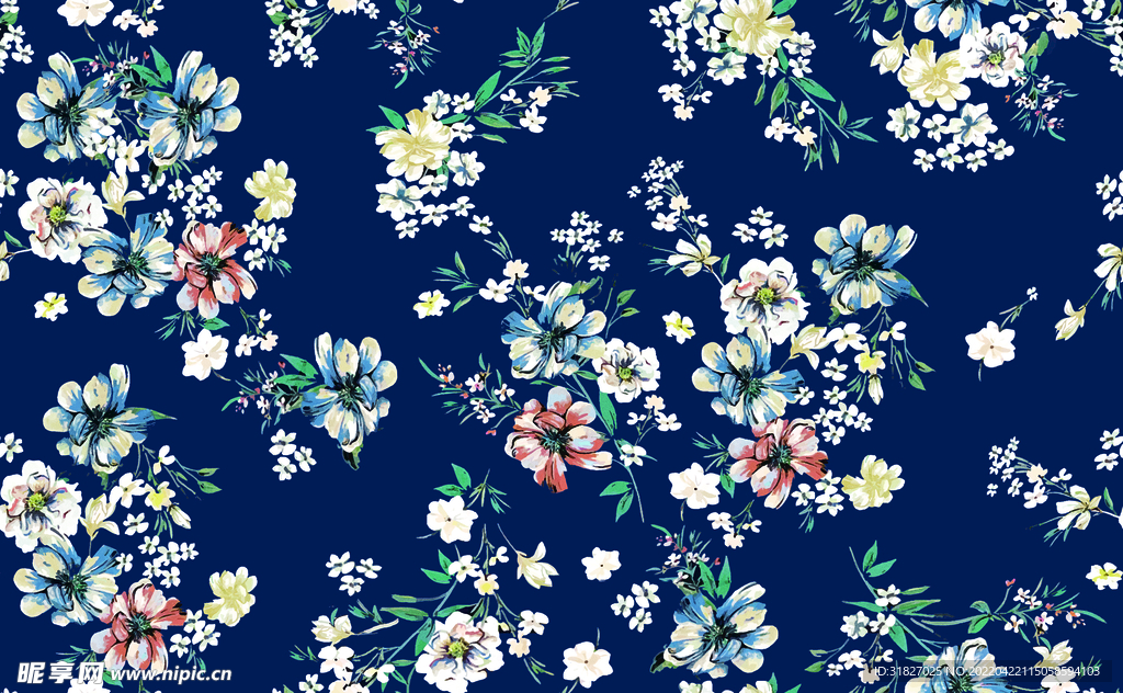 小花  手绘花  女装  大牌