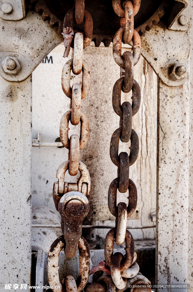铁链 老旧的 