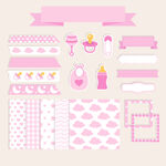 简约手绘卡通元素分割线小清新装