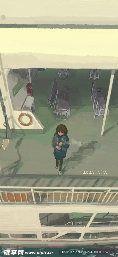 可爱的动漫女孩