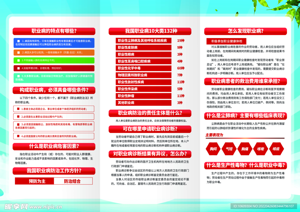 2022年职业病防治法宣传册