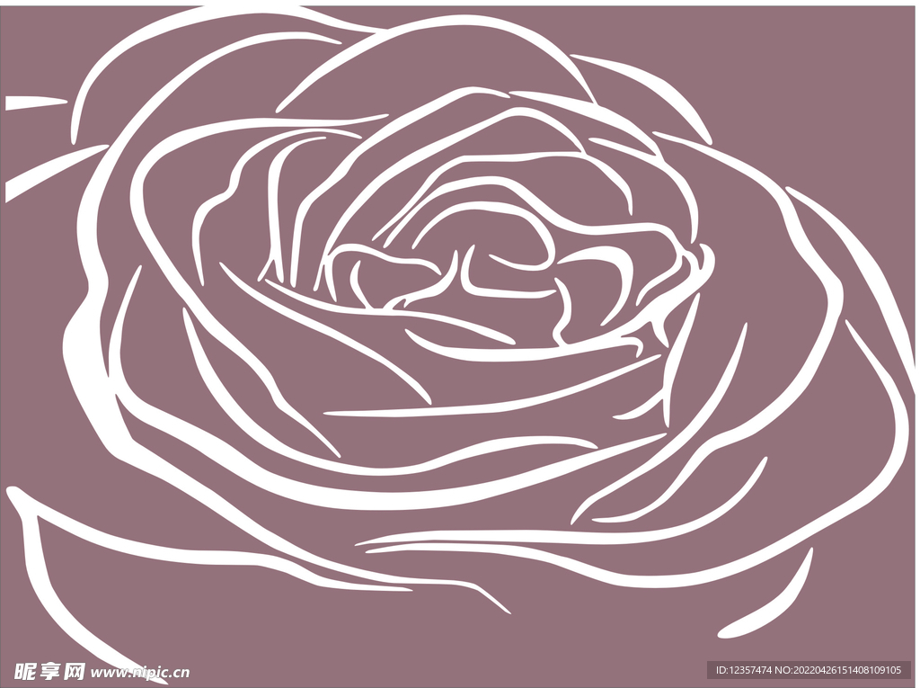 玫瑰矢量图