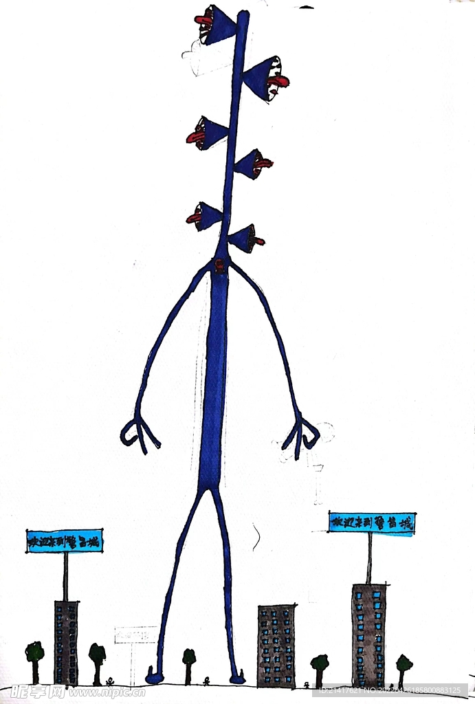 儿童画子航之科幻系列外星人