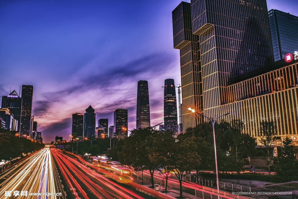 北京城市夜景