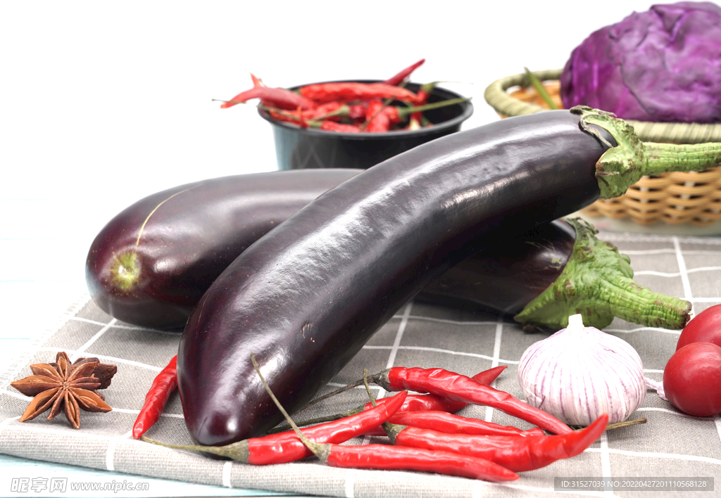 蔬菜茄子高清摄影图