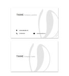 简约留白名片极简