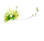 蝴蝶 花丛 背景 唯美 素材