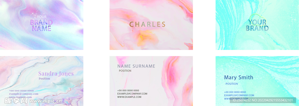 彩色大理石纹路