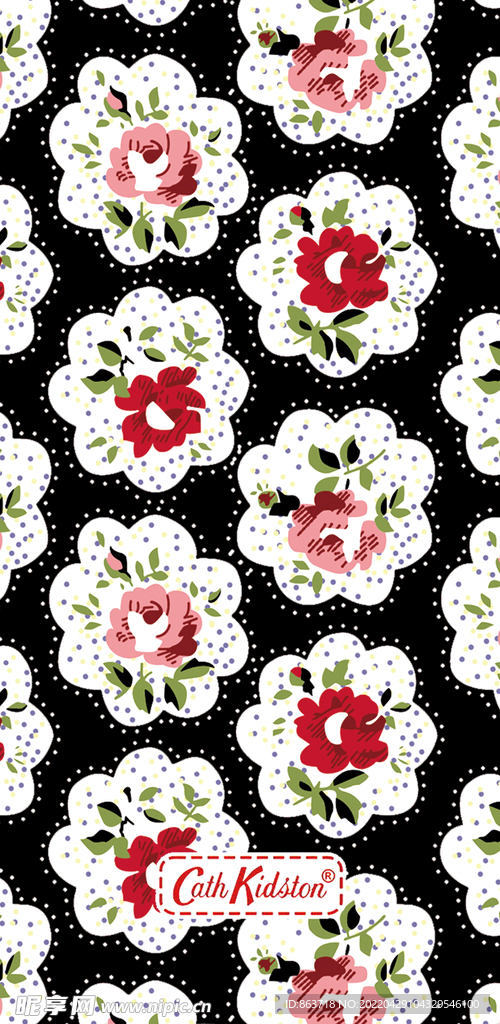 个性卡通背景 鲜花 手机壳背景