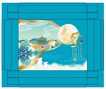 月饼盒包装盒平面图