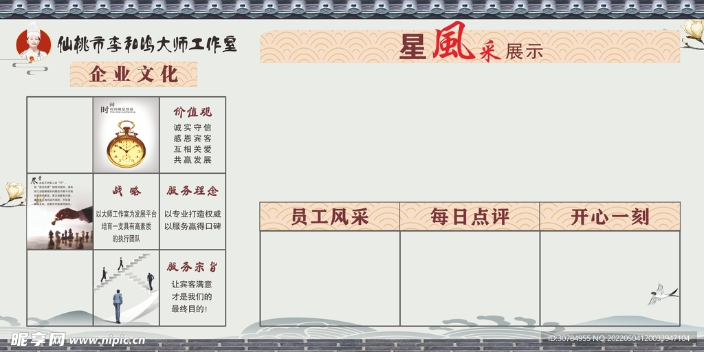 员工风采展示展板