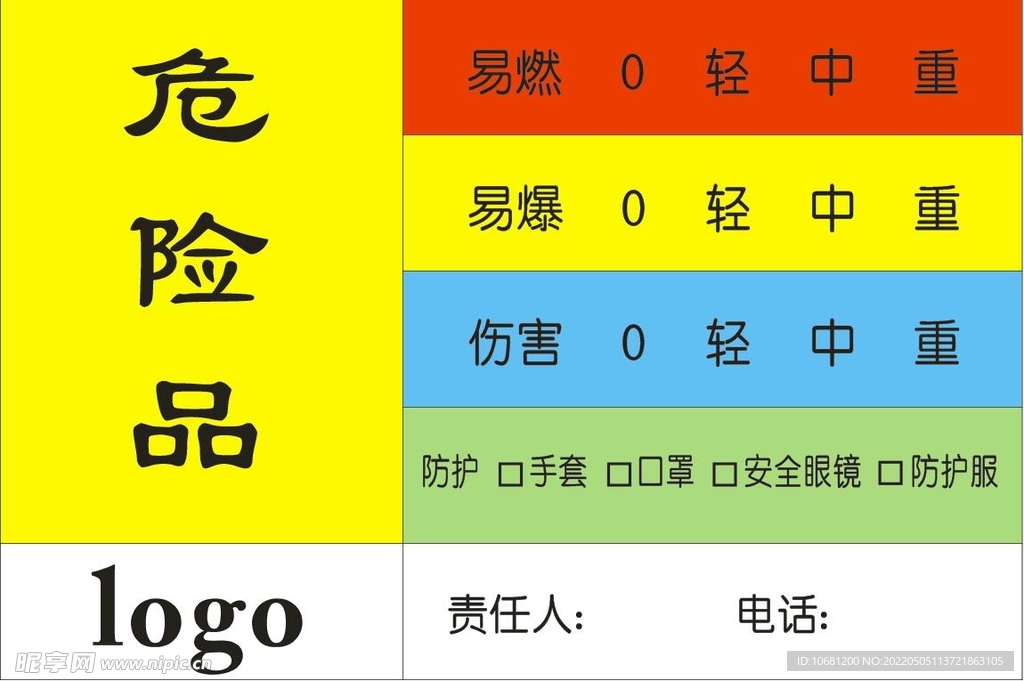 危险品警示标识