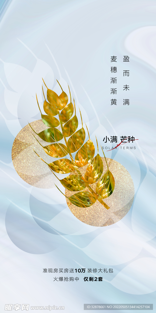 节气芒种小满麦穗夏至