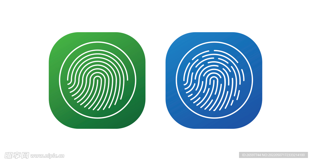 指纹打卡图标