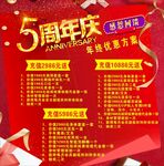 美容 年终 5周年庆 感恩回馈