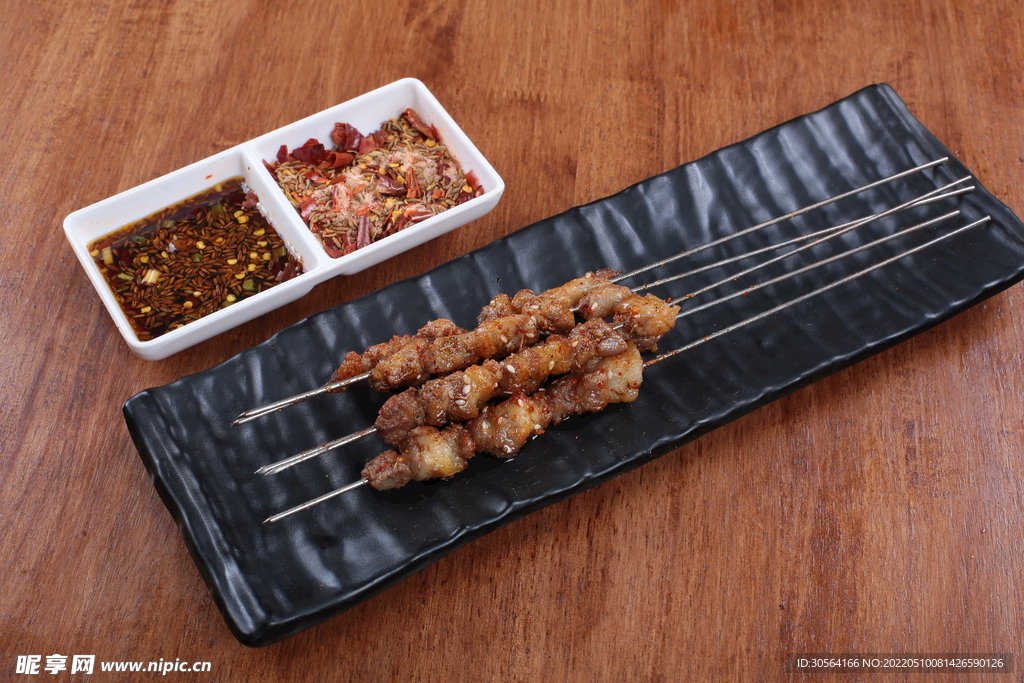烧烤羊肉串美食