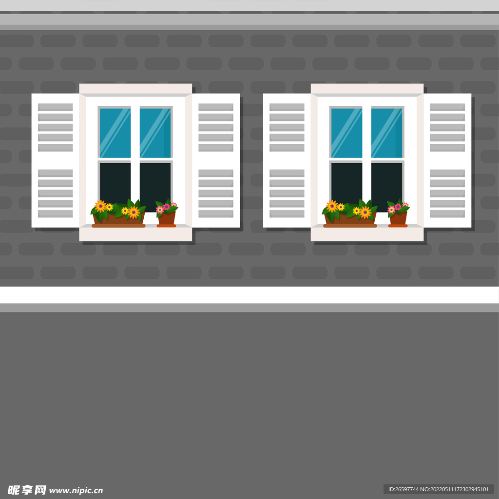 矢量窗户素材