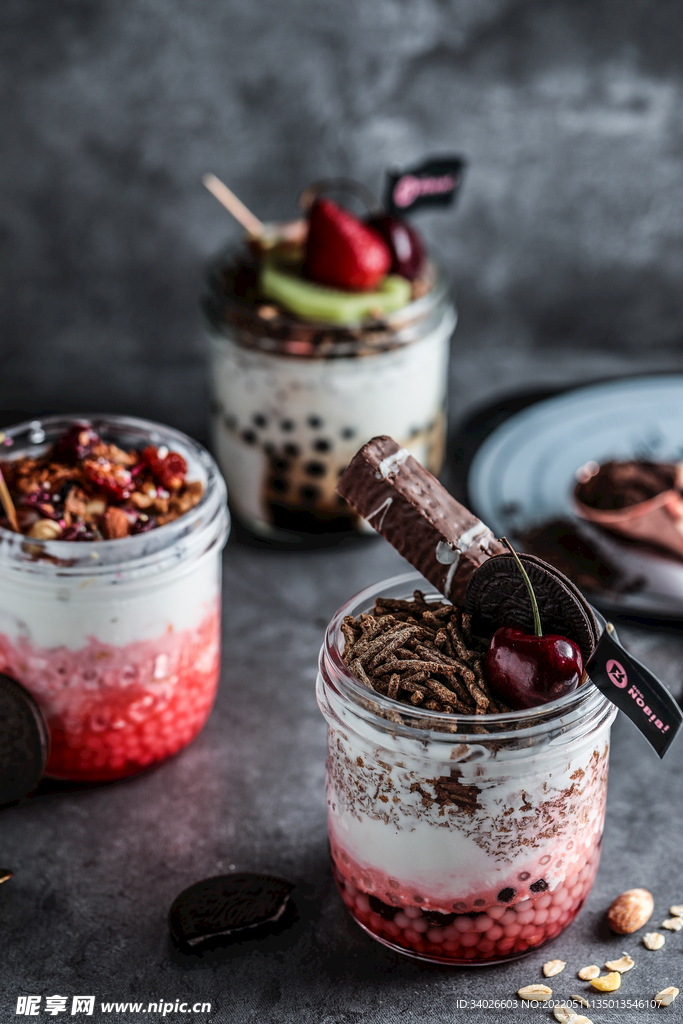 冰淇淋甜品高清摄影照片