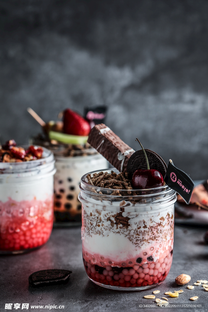 冰淇淋甜品高清摄影照片