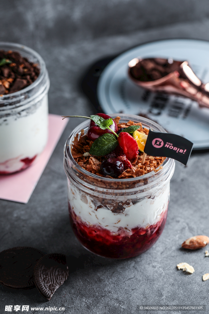 冰淇淋甜品高清摄影照片