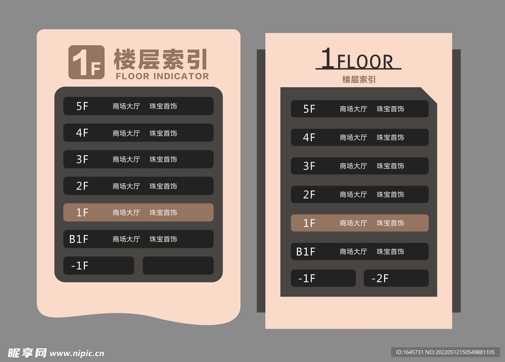 楼层索引 楼层指引 楼层指示 