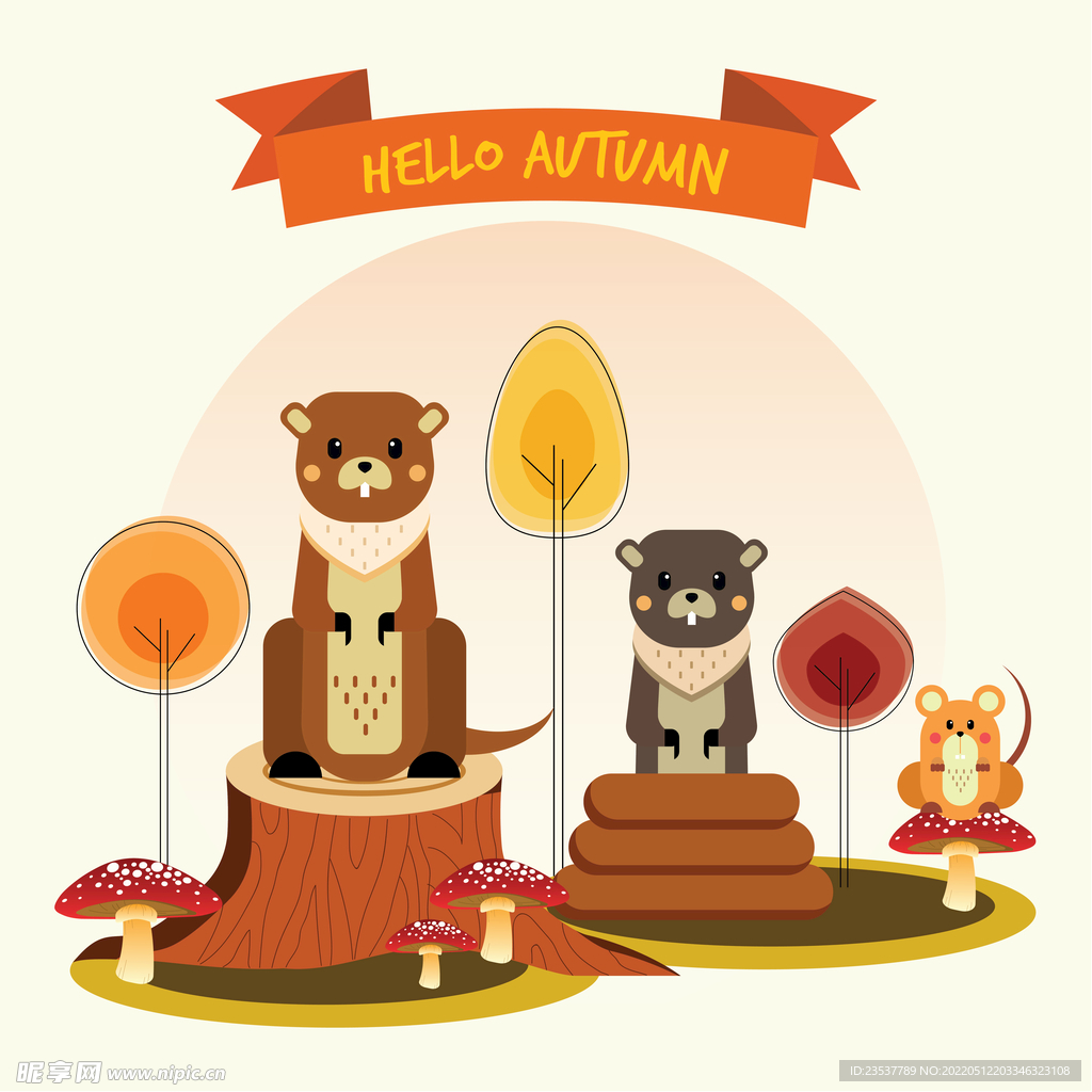 卡通动物装饰画