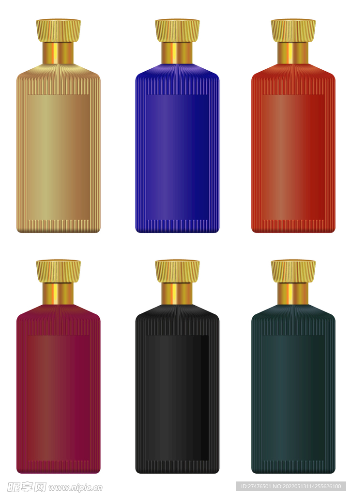 六色酒瓶