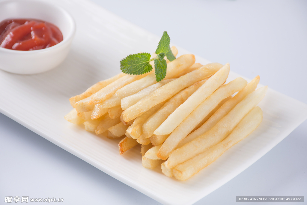油炸薯条美食