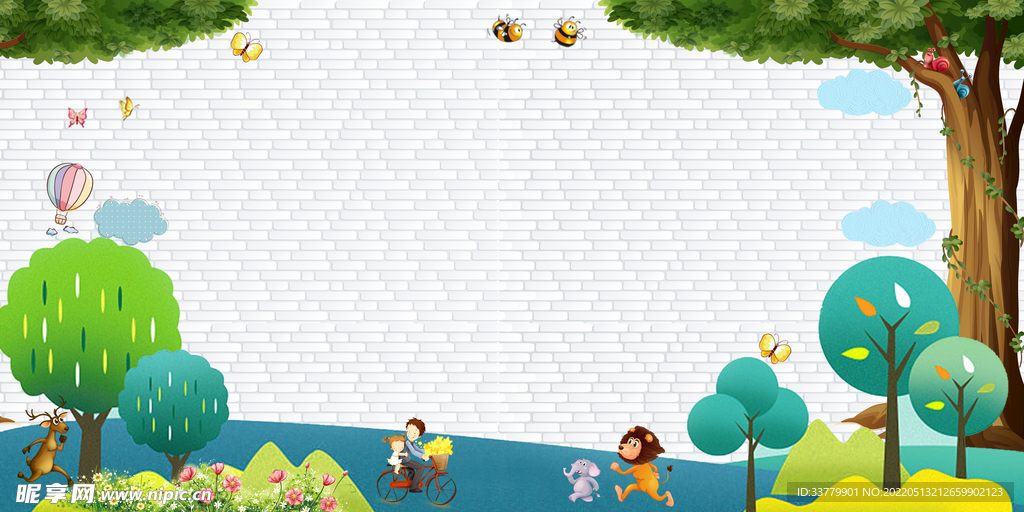 卡通展板海报素材