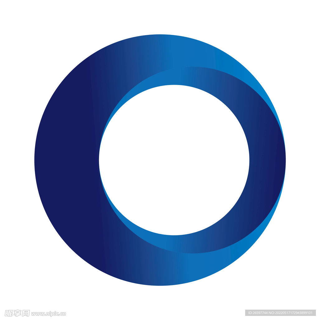 渐变蓝色科技圆形