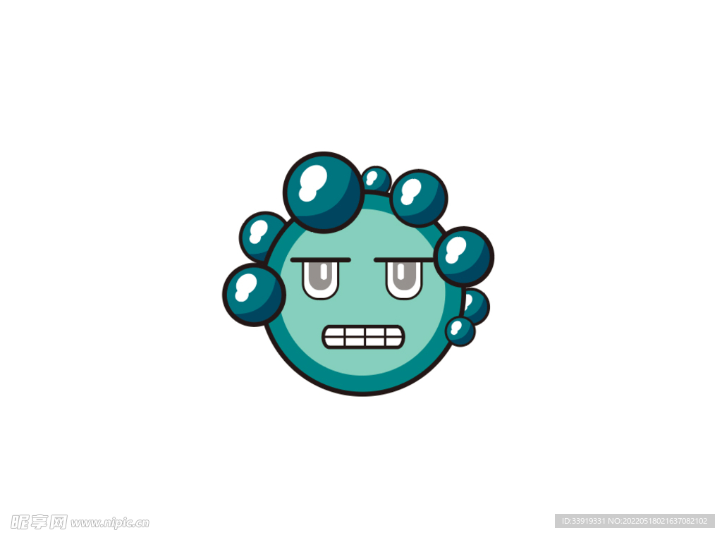 矢量搞怪的卡通泡泡