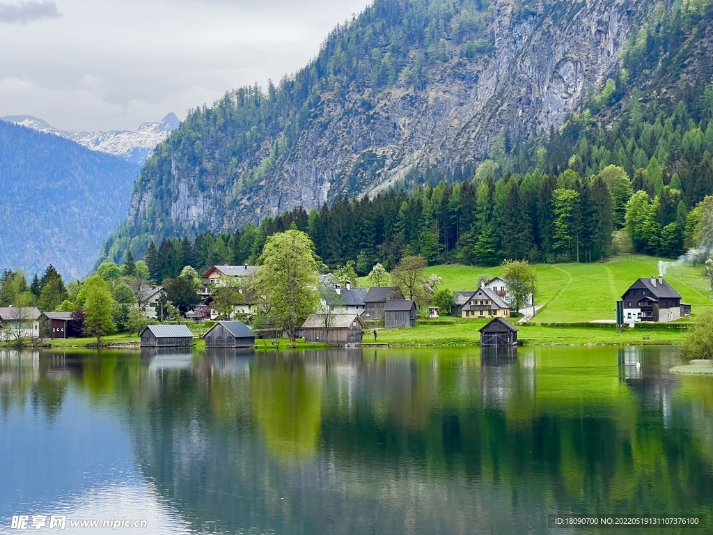 山川河流湖泊倒影风景