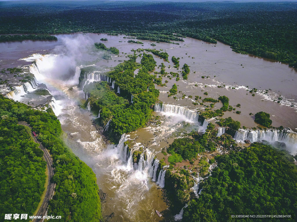 伊瓜苏瀑布城航拍