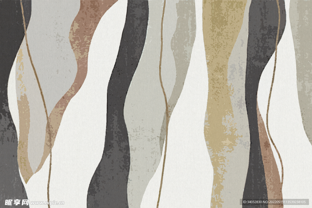 侘寂ins风地毯 北欧抽象地毯