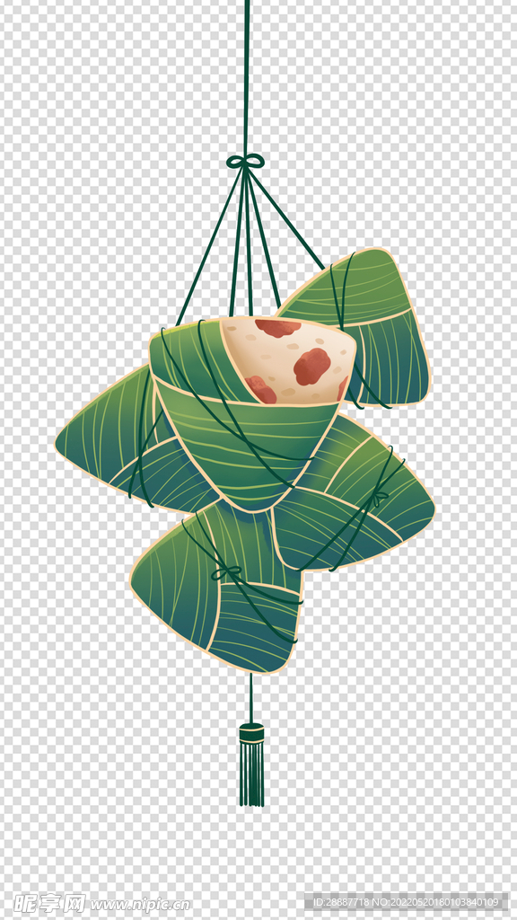 端午节粽子手绘插画装饰素材