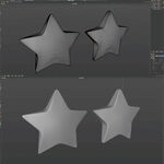 星星c4d建模 星星三维模型 