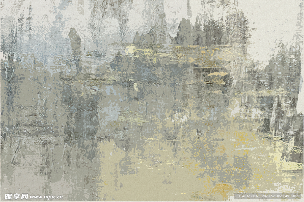 侘寂ins风地毯 北欧抽象地毯