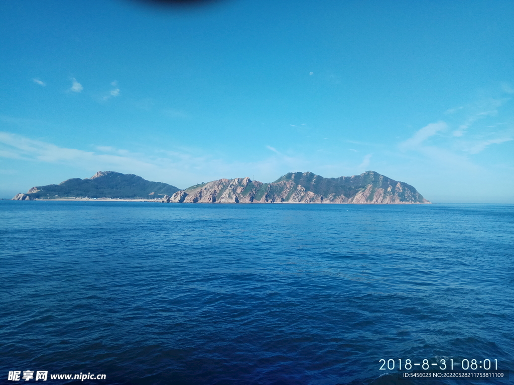 大海蓝天海岛